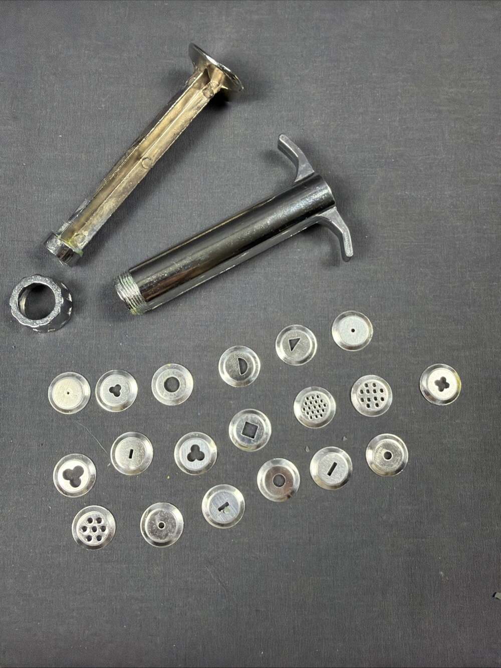 Metal Clay Extruder Tool with 19 Interchangeable Discs Polymer Clay Fimo Sculpey
